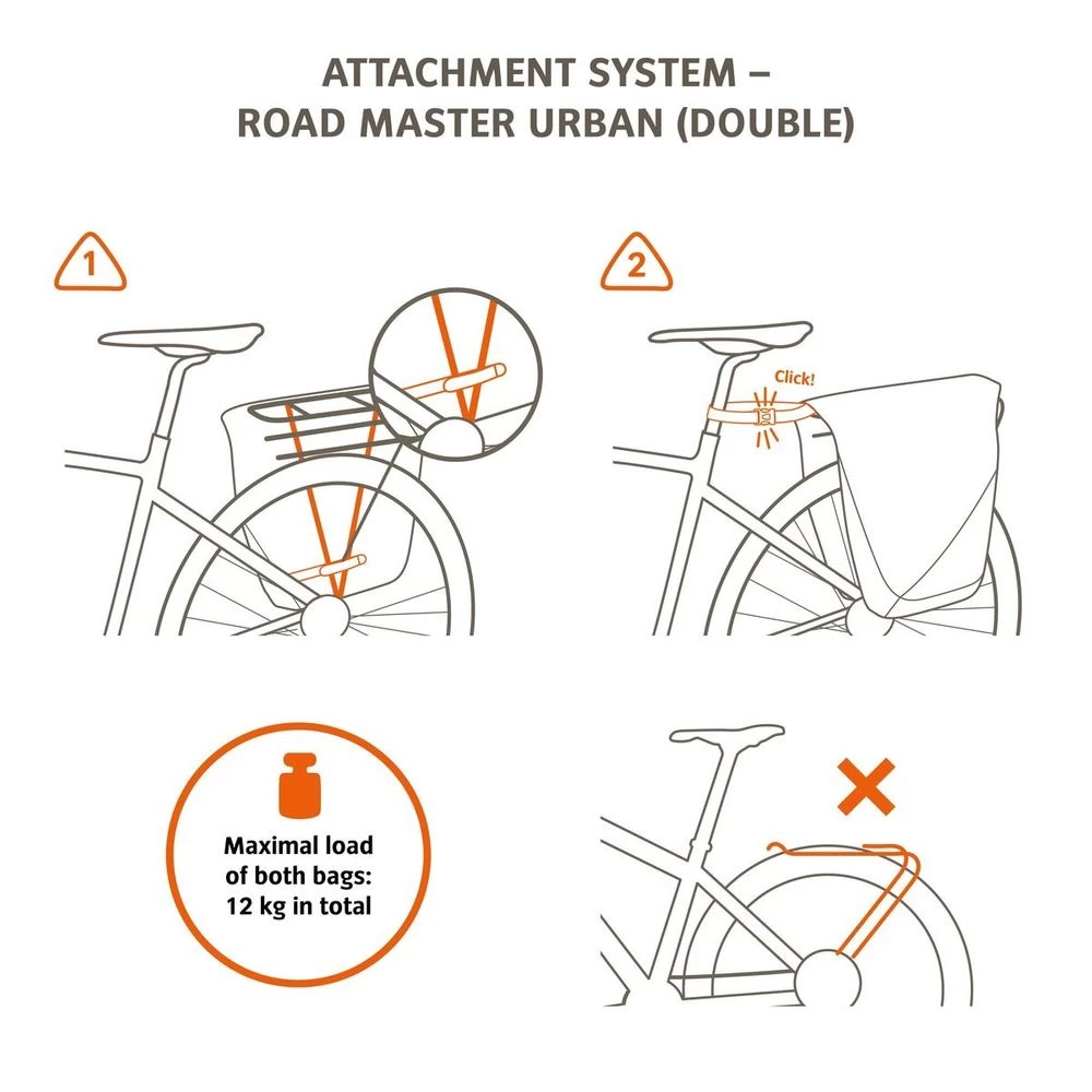 VAUDE Road Master Urban (Double), Doppel-Fahrradtasche 6 VAUDE Road Master Urban (Double), Doppel-Fahrradtasche – Bild 6