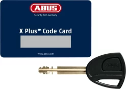 ABUS BORDO GRANIT™ XPlus™ 6500KA/90 Black SH -Fahrradzubehör Geschäft codecard x plus leuchtschluessel 369248
