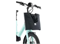 QiO Front-Shoppingtasche "LISA" Schwarz -Fahrradzubehör Geschäft f000cc