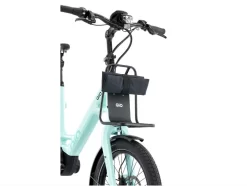 QiO Front-Shoppingtasche "LISA" Schwarz -Fahrradzubehör Geschäft g10af9