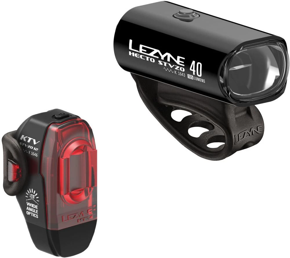 Lezyne Beleuchtungsset Hecto Drive 40 + KTV StVZO 1 Lezyne Beleuchtungsset Hecto Drive 40 + KTV StVZO