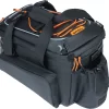 Basil Gepäckträgertasche "Miles XL Pro MIK", Black Orange