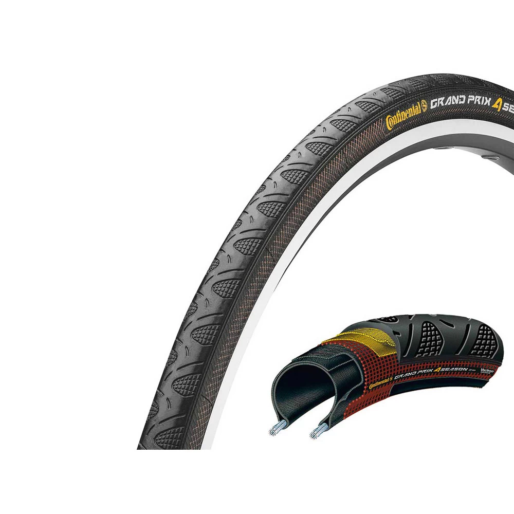 Continental, 25-622 GPrix 4-Season Falt, Schwarz / Duraskin 1 Continental, 25-622 GPrix 4-Season Falt, Schwarz / Duraskin